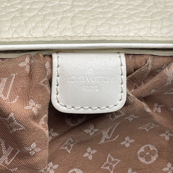 LV Monogram Mini Lin Canvas Trapeze GM Satchel Bag - Picture 4 of 15